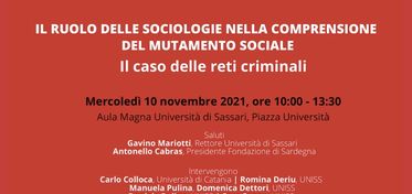 Sassari, sociologie e reti criminali un seminario dell’Università 