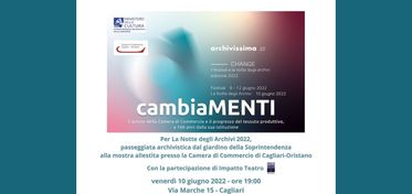 “cambiaMENTI”, a Cagliari un evento per La Notte degli Archivi 