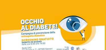 “Occhio al diabete!”, a Sassari la campagna regionale di prevenzione della retinopatia