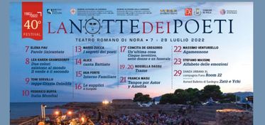 La Notte dei Poeti, a Nora dal 7 al 29 luglio spettacoli, recitals e concerti 