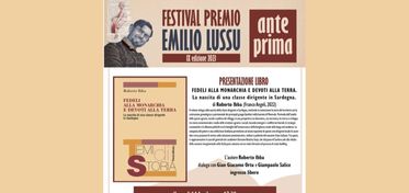 Premio Emilio Lussu, venerdì la presentazione del libro “Fedeli alla Monarchia e devoti alla terra” di Roberto Ibba 