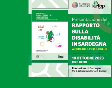 IERFOP, il 18 ottobre a Cagliari la presentazione del report sulle disabilità in Sardegna  