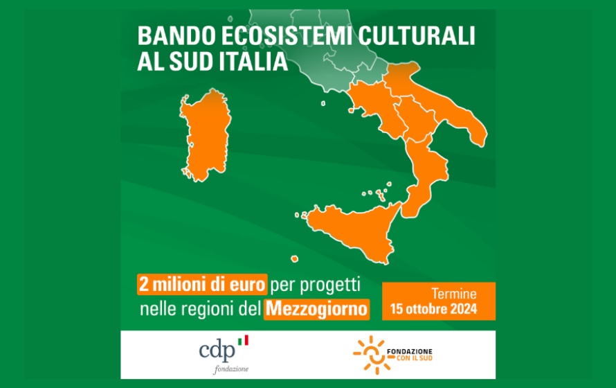 “Ecosistemi Culturali al Sud Italia”, online il bando per la valorizzazione dei beni pubblici al Sud