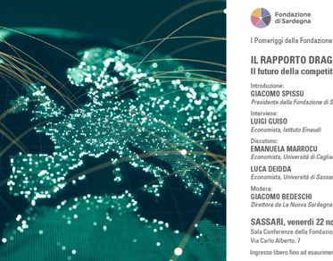 “Il futuro della competitività europea”, il 22 novembre a Sassari un convegno sul Rapporto Draghi e le sfide dell’Europa