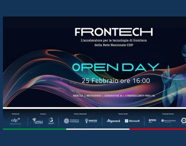 Frontech Open Day, il 25 febbraio l’evento di presentazione del secondo ciclo di accelerazione