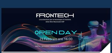 Frontech Open Day, il 25 febbraio l’evento di presentazione del secondo ciclo di accelerazione