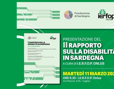 Disabilità in Sardegna, l’11 marzo a Cagliari la presentazione del nuovo Rapporto IERFOP