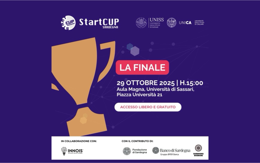 Innovazione e impresa: il 29 ottobre la finale della Start Cup Sardegna 2025